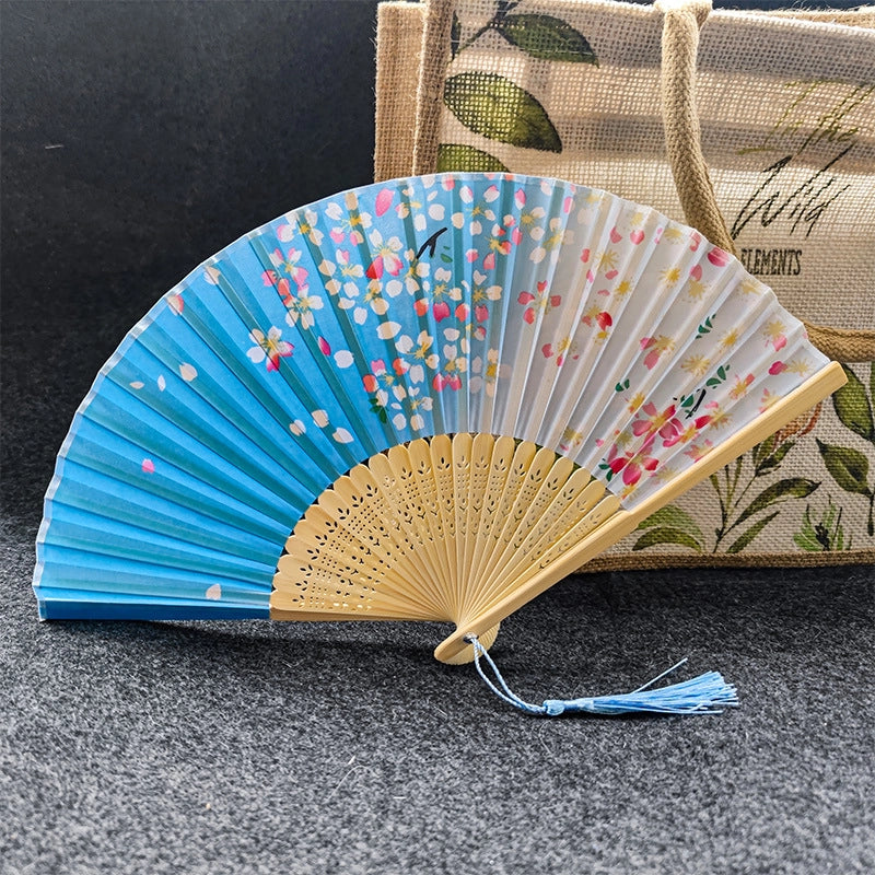 Antique Fan Folding Fan Men’s And Women’s Classical Dancing Fan Ancient Costume Performance Photography Hanfu Props Chinese Style Handmade Folding Fan