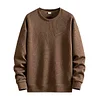 Men's Crew Neck Long-sleeved Sweatshirt, Casual Wear, Solid Color Pullover, Men's Tops for Spring, Autumn and Winter.