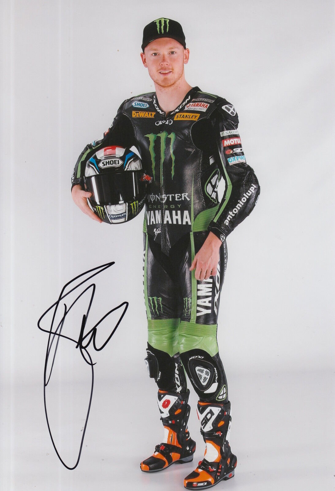 Bradley Smith Hand Signed Monster Tech3 Yamaha 12x8 Photo Poster painting MotoGP.