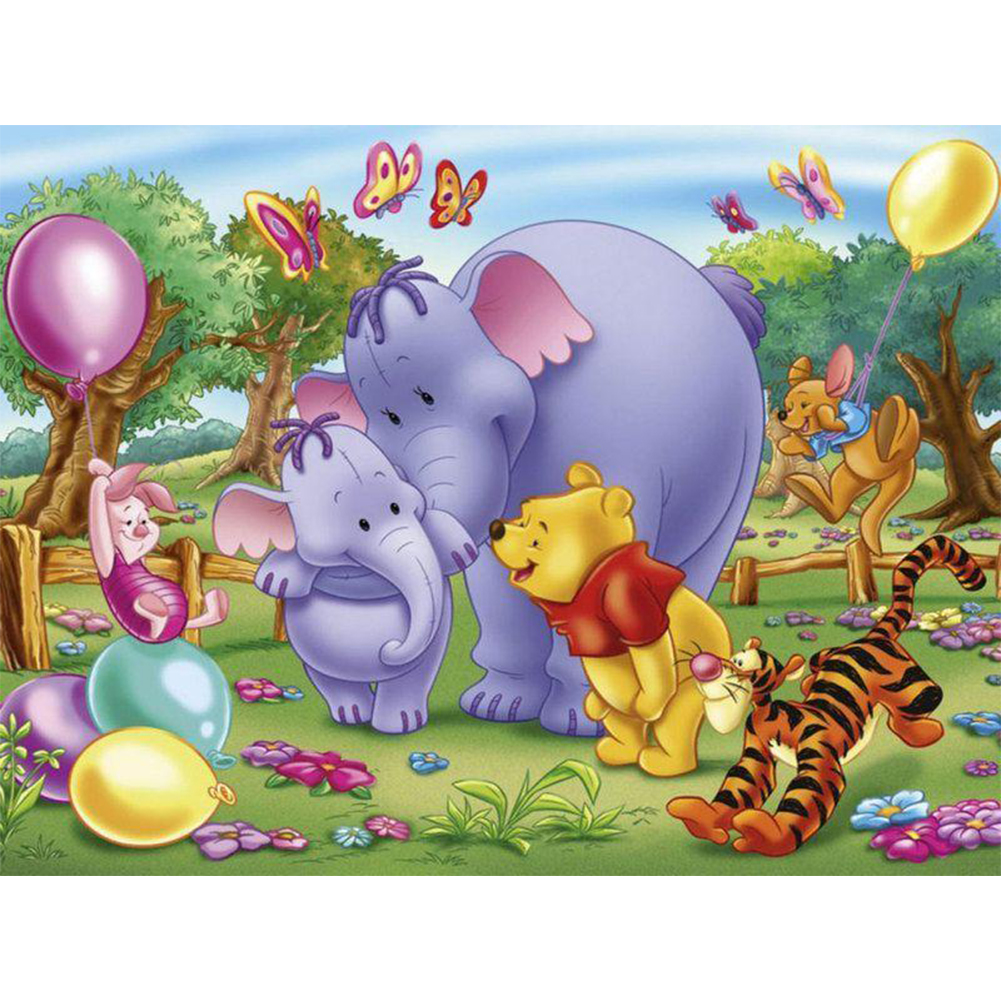 

Zoo Balloon - 11CT Stamped Cross Stitch - 50*38CM, 501 Original