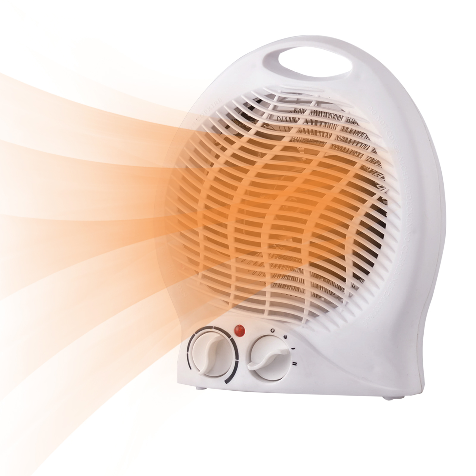 Electric Space Heater - Portable Fast Heating Small Heaters Fan (White EU)