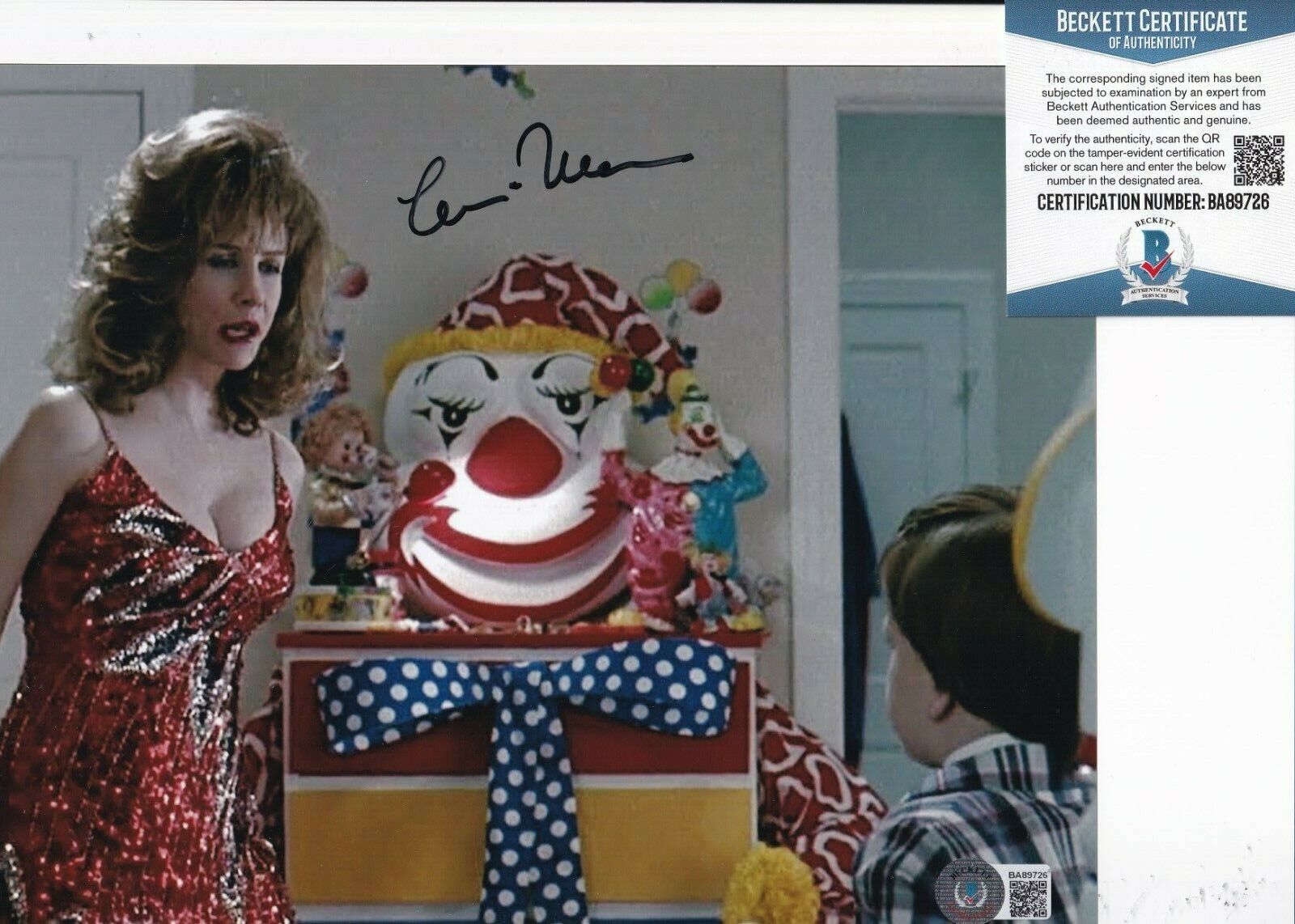 LARAINE NEWMAN signed (PROBLEM CHILD) Lawanda 8X10 Photo Poster painting BECKETT BAS BA89726