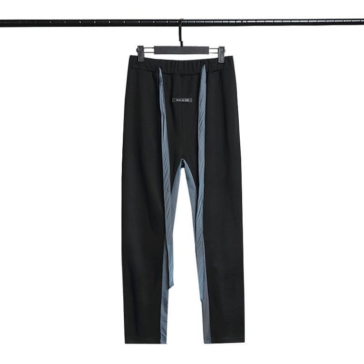 Fog Essentials Pants Spring and Autumn Warrior Ribbon Color Matching Terry Casual Trousers for Men and Women