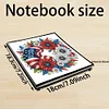 Special Shaped Independence Day Wreath 5D DIY Diamond Art Painting Notebook Kit