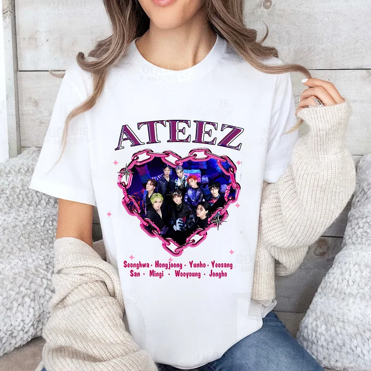 ATEEZ World Tour Towards the Light: Will to Power Y2k T-Shirt
