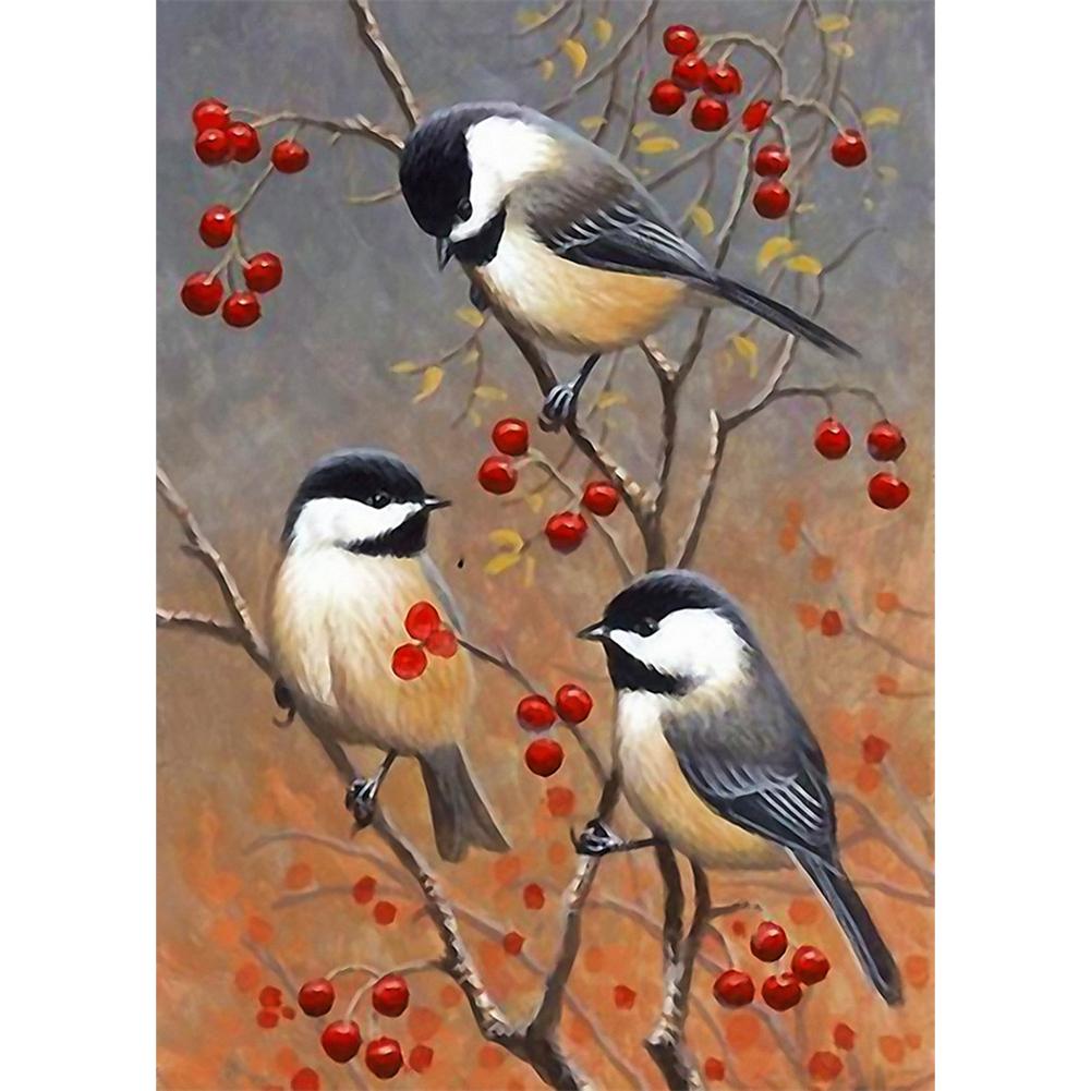 

40*30CM - Round Drill Diamond Painting - Spring Birds, 501 Original