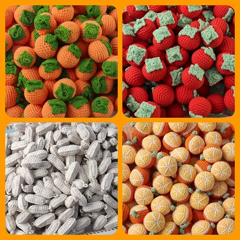 2 Pieces Cute Sunflower Santa Claus Yarn Women's Bag Pendant Keychain