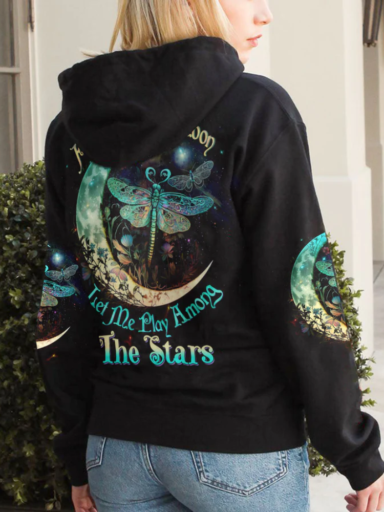Fly Me To The Moon All Over Print Hoodie