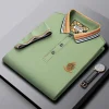 Men's High-end Mulberry Silk Loose Business Casual POLO Shirt