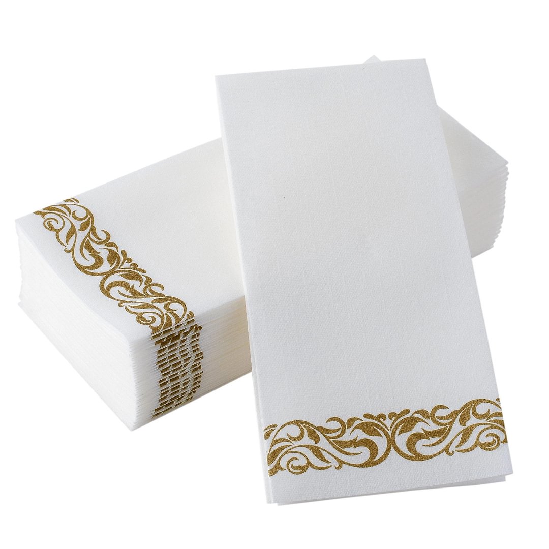 Elegant Disposable Hand Towels or Decorative Napkins Soft and Absorbent