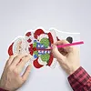 DIY Diamond Painting 7 Color Night Light Lamp Home Decoration Ornament Gift Kit(Santa Claus)
