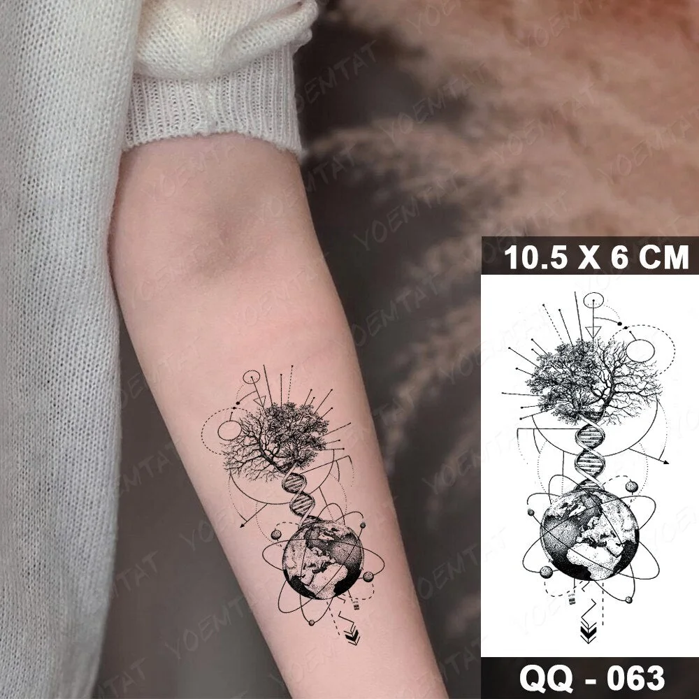 Waterproof Temporary Tattoo Sticker Watercolor Dream Catcher Flash Tatoo Feather Arm Wrist Fake Tatto For Body Art Women Men
