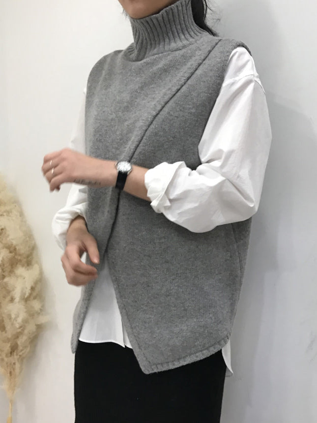 Versatile Sitt Turtleneck Sleeveless Sweater