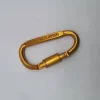 High quality bold 8CM D-shaped aluminum alloy carabiner with lock, quick hanging nut buckle