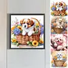(Multi-Style)Flower Dog - Full Round Diamond Painting 30*30cm