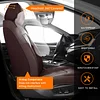 MINGBRON Car Seat Covers,Car Seat Protector Waterproof,Seat Covers Front Set, Car Seat Protectors,Automotive Seat Covers Fit for Most Cars Brown