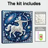 Framed Sagittarius - Pearls Painting Kit DIY Diamond Painting Pearl Dot Crafts 25*25CM