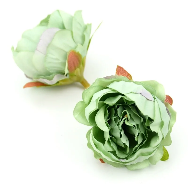 20pcs/lot 5cm Carnation Silk Fall Vivid Artificial Flower Head Home Wedding Decoration Diy Crafts Accessories Fake Rose Flowers