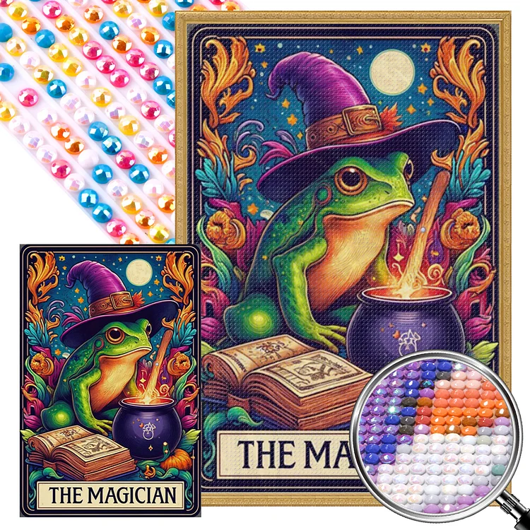 Frog Magician 40*60CM (Canvas) Full AB Round Drill Diamond Painting gbfke