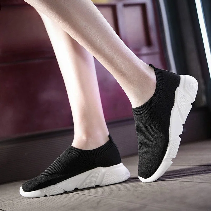 MWY Fashion Solid Shoes Woman Flats Zapatos Con Plataforma Para Mujer Lace Up Breathable Casual Women Shoes Platform Sneakers