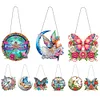 3Pcs Acrylic Butterfly Dragonfly Fairy Diamond Painting Hanging Ornaments for Art Crafts