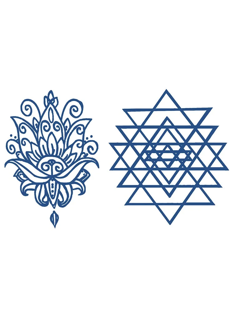 S41-89 herbal tattoo stickers juice semi-permanent non-reflective vegetation female waterproof male durable sticker simulation