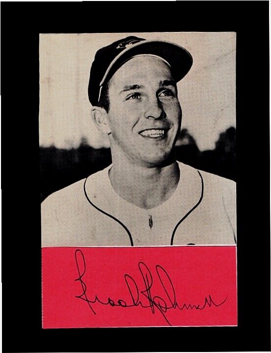 1958 BROOKS ROBINSON-BALTIMORE ORIOLES AUTOGRAPHED CUT W/Photo Poster painting