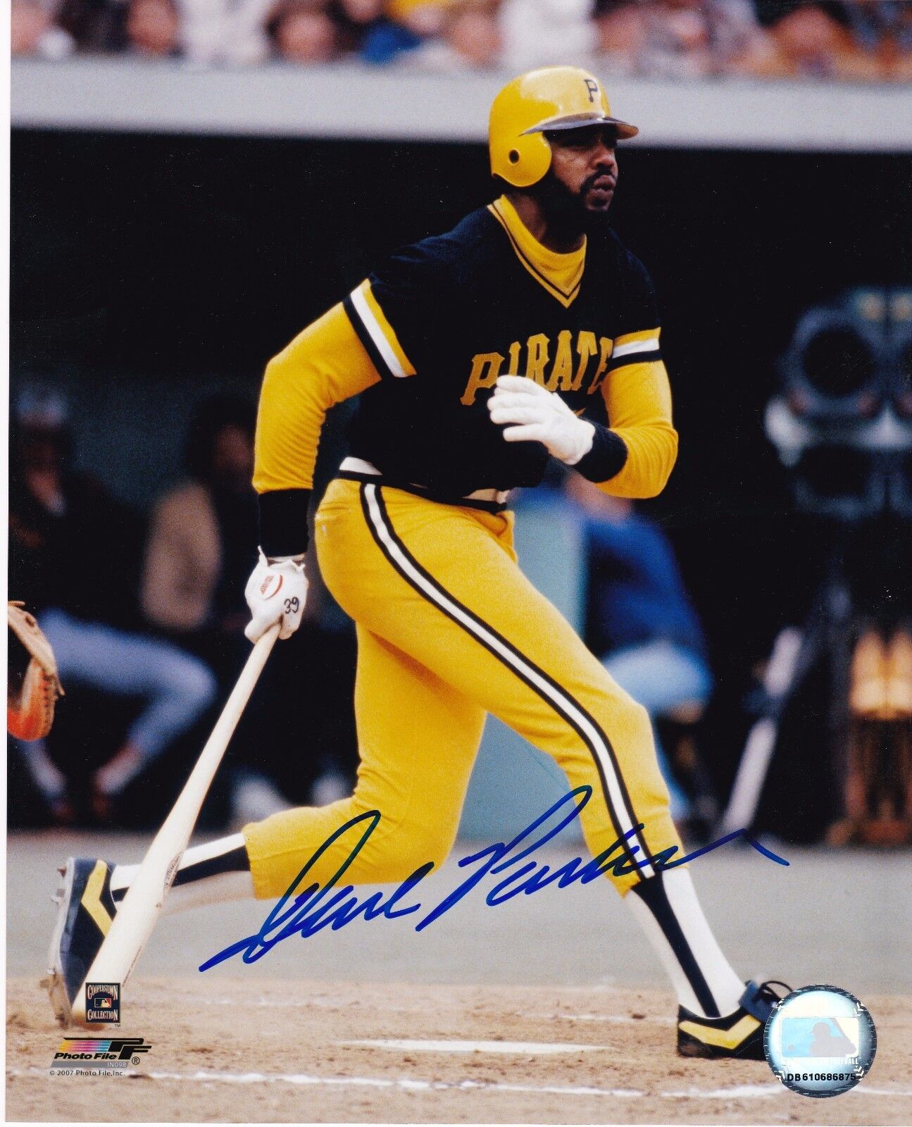 DAVE PARKER PITTSBURGH PIRATES ACTION SIGNED 8x10