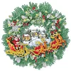 Christmas Wreath-Crystal Rhinestone Diamond Painting