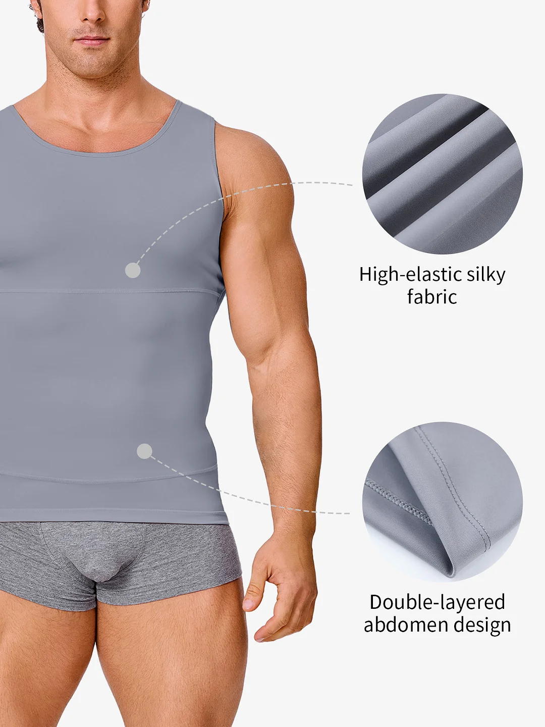 Mens Slimming Body Shaper Vest