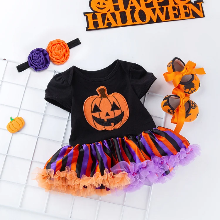 [🎃Halloween Sale🎃] For 20"-22" Reborn Baby Doll Clothing 3-Pieces Set Accessories