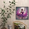 Jupe fleur fille - perceuse ronde peinture diamant - 40*40cm