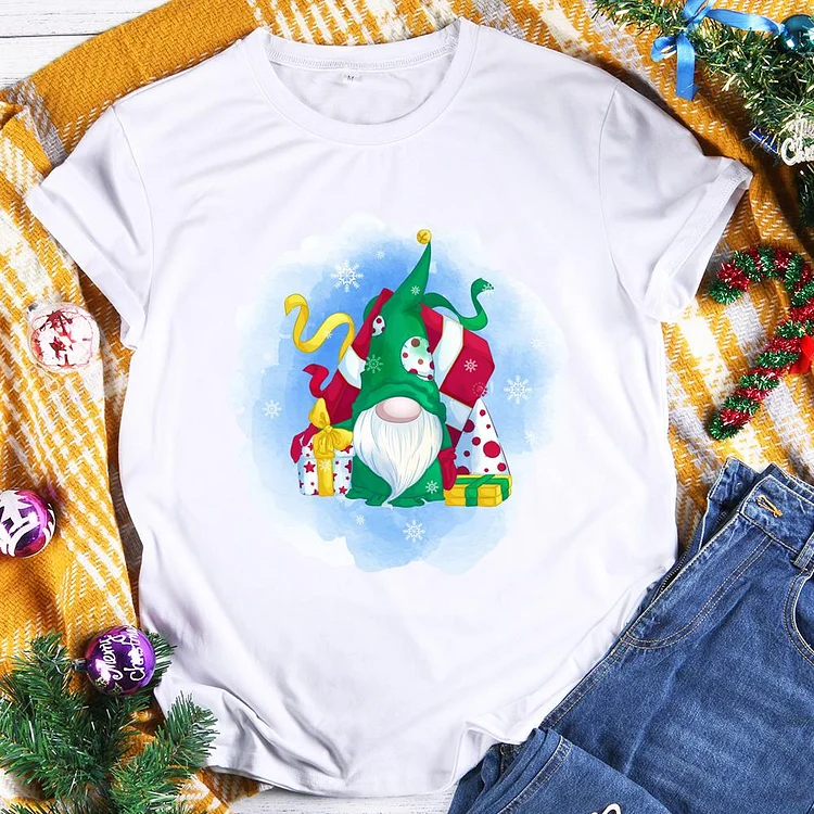 Christmas gnomies T-Shirt Tee -601405-Annaletters