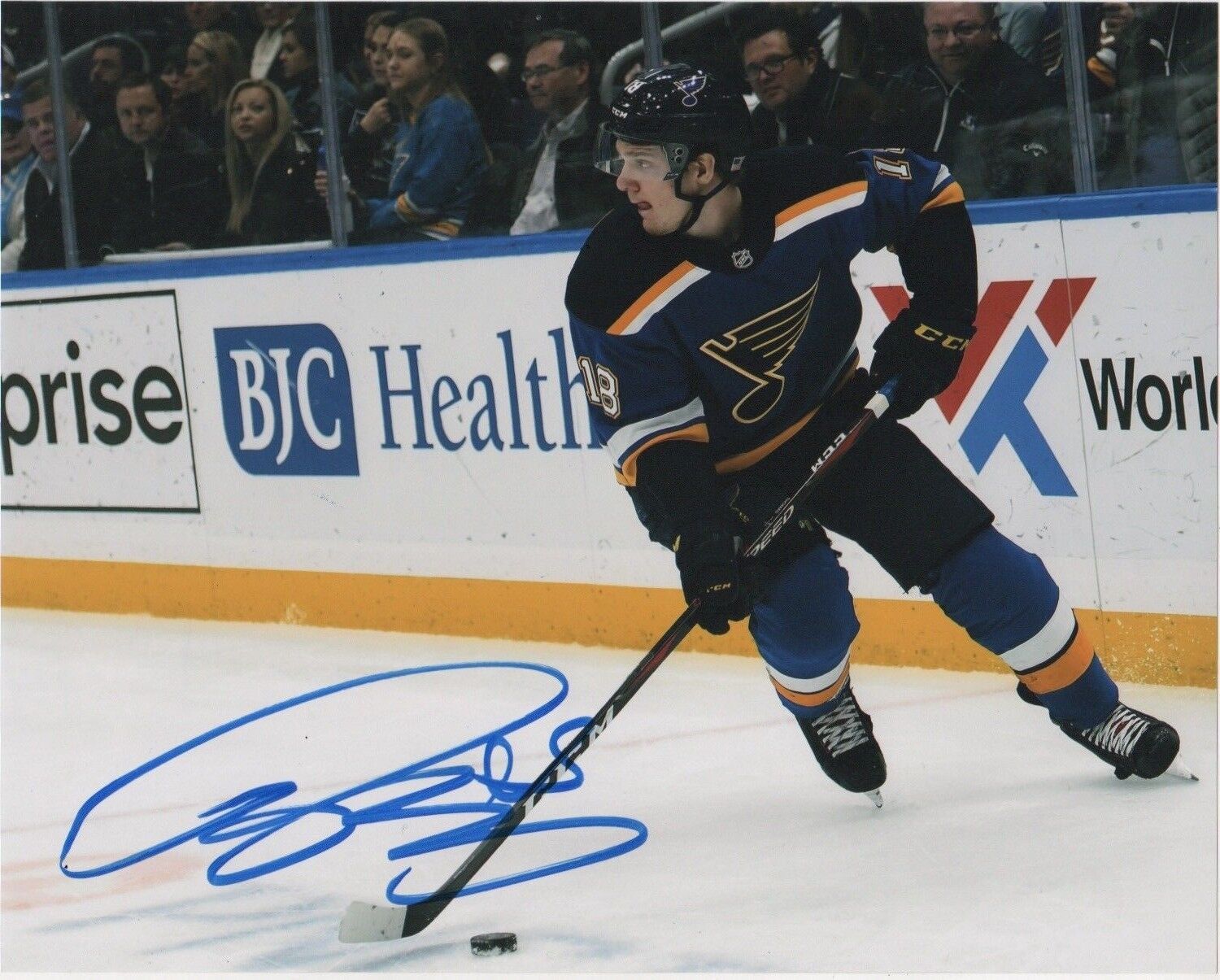 St Louis Blues Robert Thomas Autographed Signed 8x10 NHL Photo Poster painting COA #5