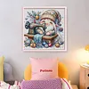 Sewing Gnome-11CT Stamped Cross Stitch 45*45cm/17.72*17.72in tapestrymarket