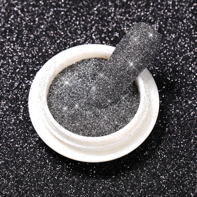 1Box Reflective Glitter Powder For Nails Iridescent Flakes Sequins Pigment Dust Manicures Decoration Chrome Pigment Polish Gel-Nail Inspo