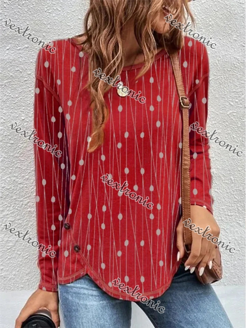 Women Half Sleeve V-neck Solid Color Dress