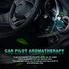 Cartoon Car Fragrance with 2 Fragrances Vent Perfume Gift for Friends (Black)