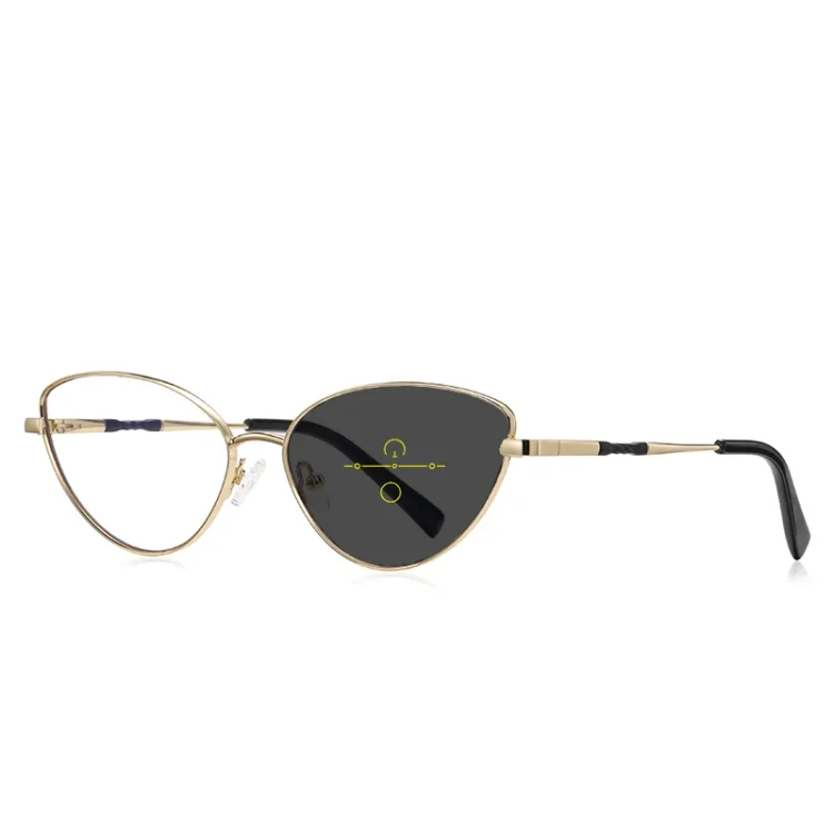 VICKI Oval Cat's Eye Women's Reading Glasses Anti-Blue Light Customizable Prescription Small Framed Glasses Photochromic PFD3047