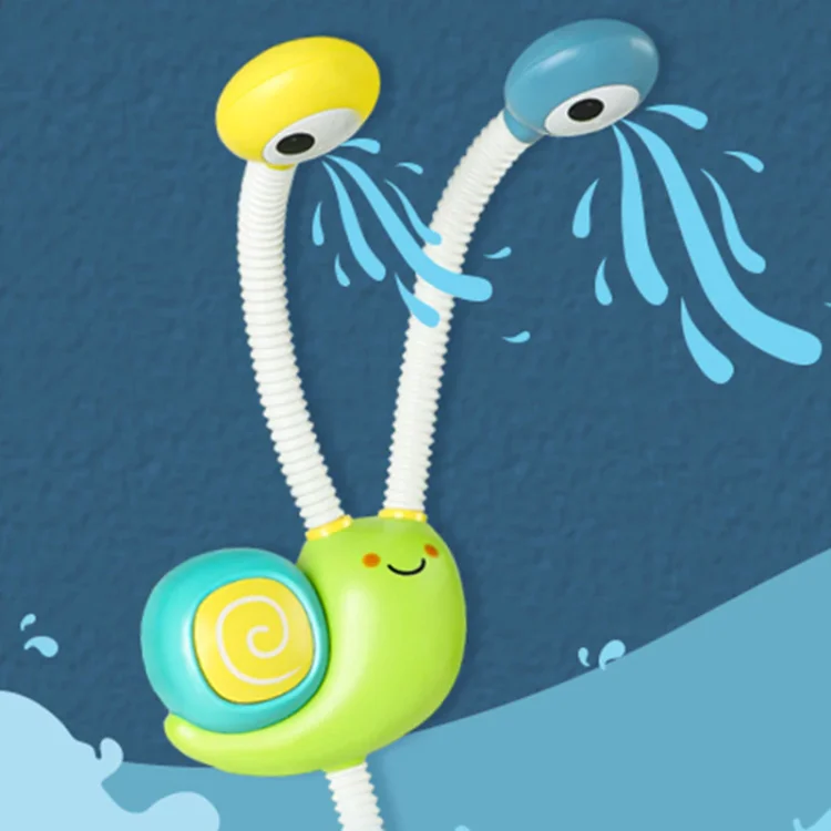 Children's snail double nozzle electric spray toy