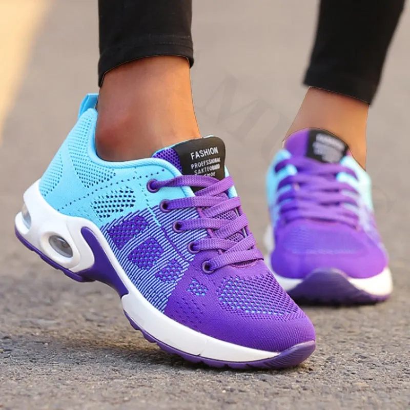 Women Casual Shoes Fashion Breathable Walking Mesh Flat Shoes Woman Platform Sneakers Women 2022 Tenis Feminino Female Shoes