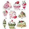 Dessert Fridge Magnet Cross Stitch Kit