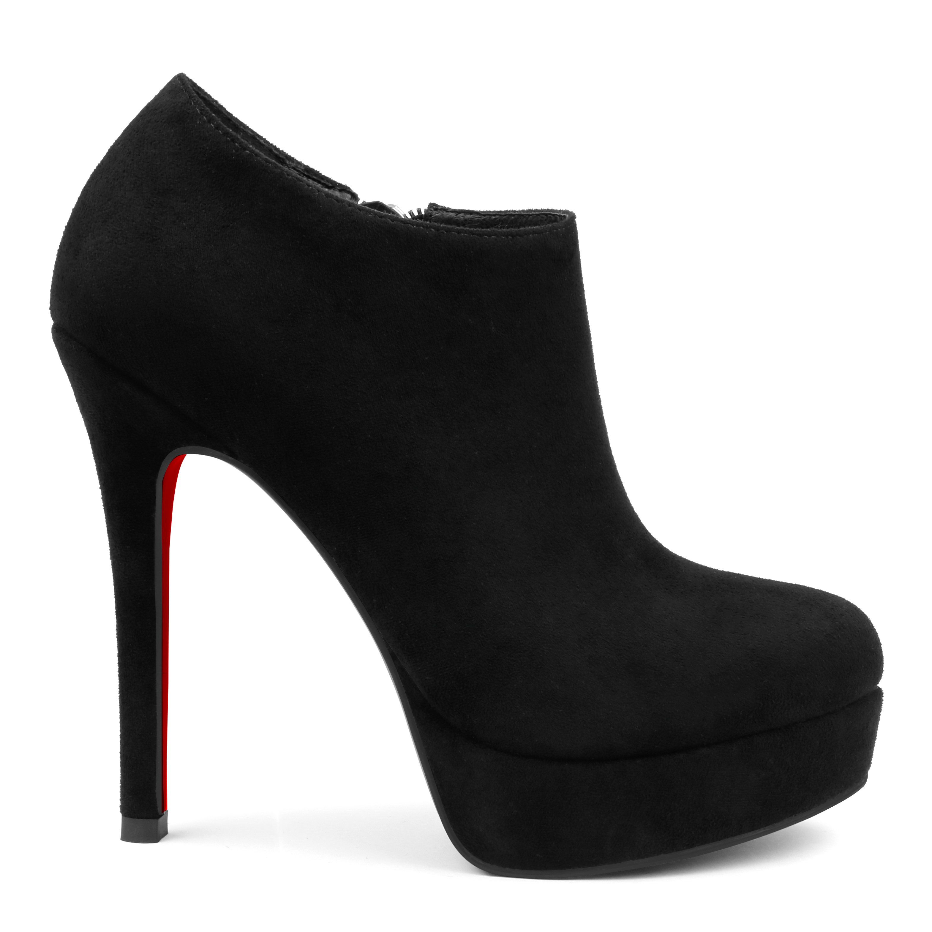 130mm Women's Ankle Boots High Heels Platforms Shoes Red Bottom Pointy Toe Sexy Boots-MERUMOTE