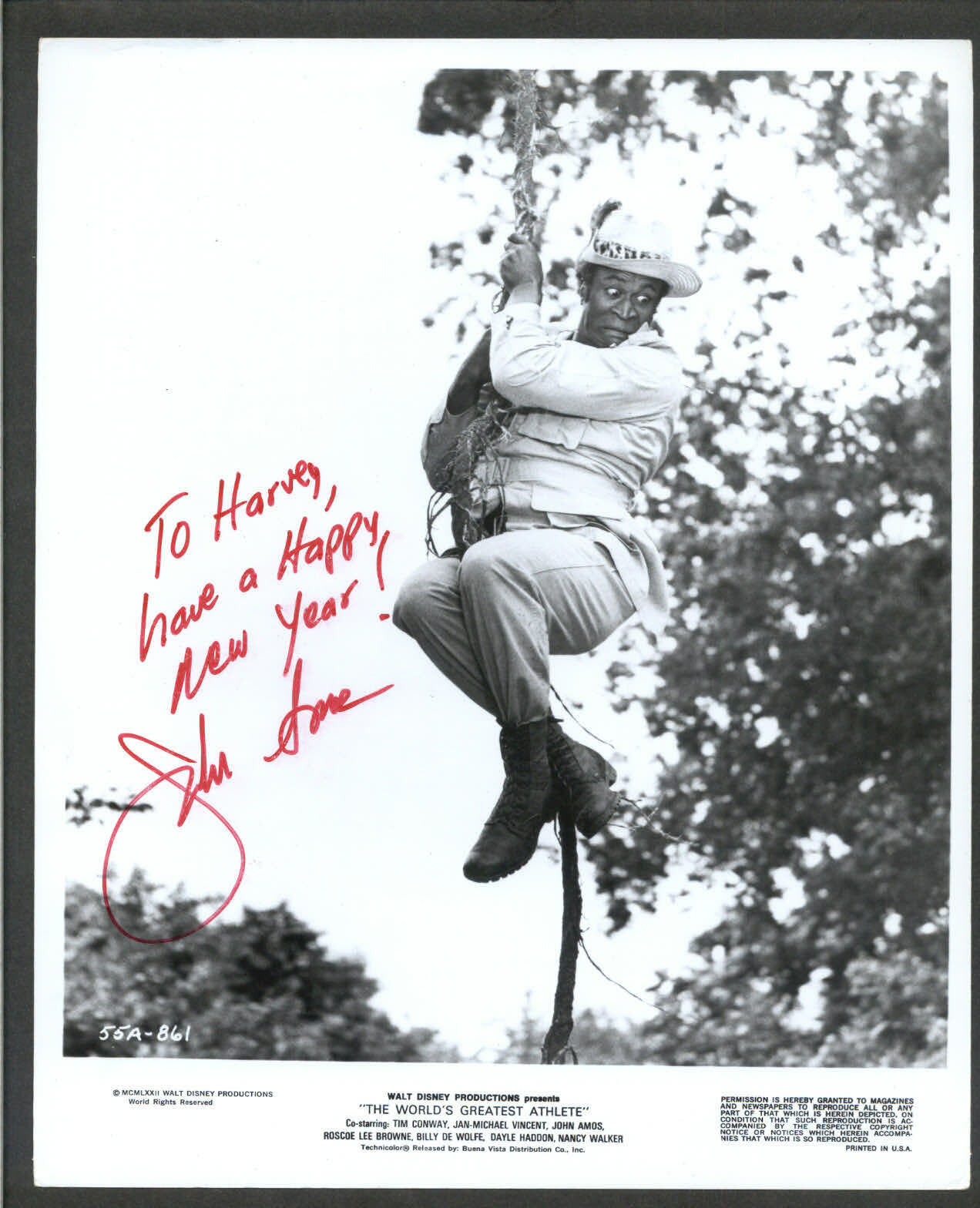 John Amos - Signed Autograph Movie Still - Worlds Greatest Athlete