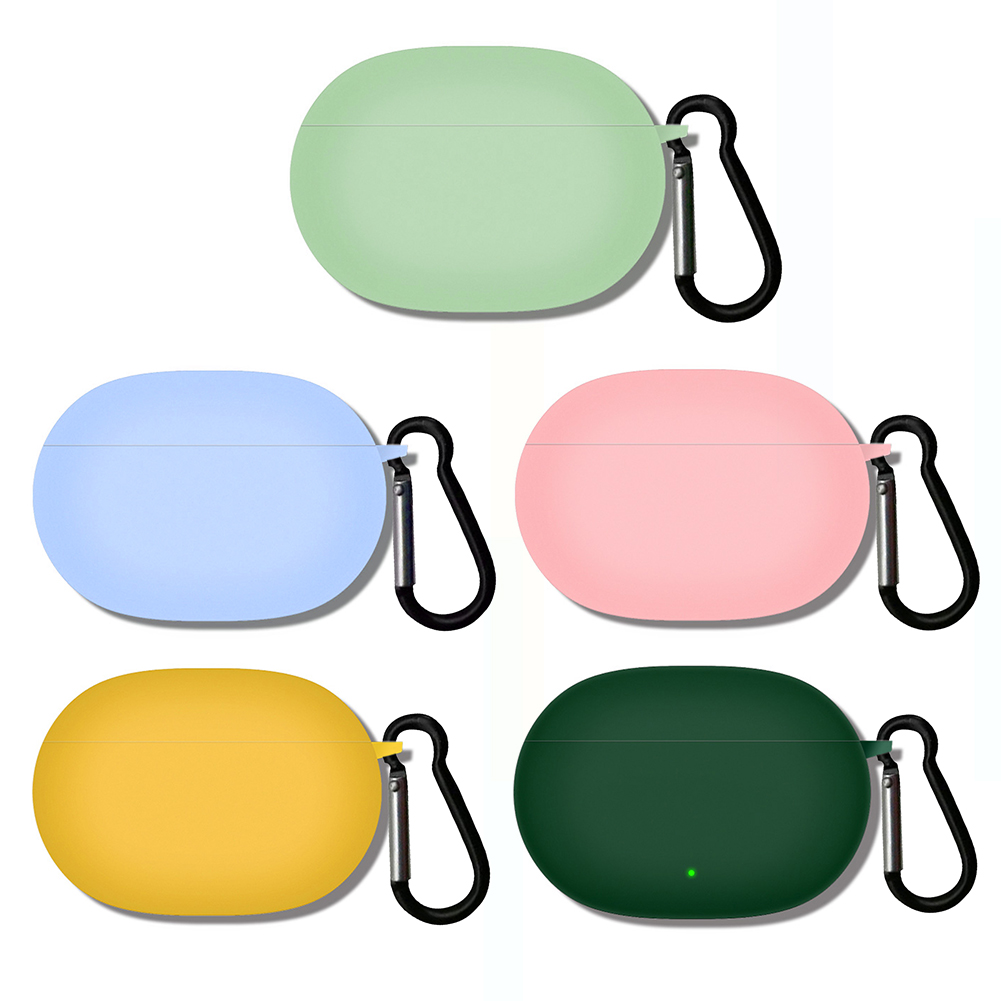 

Silicone Protective Case w/ Hook Soft Earbuds Cover for Beats Studio Buds, Yellow, 501 Original