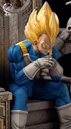 1/4 Scale Throne Super Saiyan Vegeta with LED - Dragon Ball Resin Statue - HunDian Studios