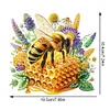 Diamond Painting Acrylic Bee Honey Hanging Pendant for Home Wall Decor