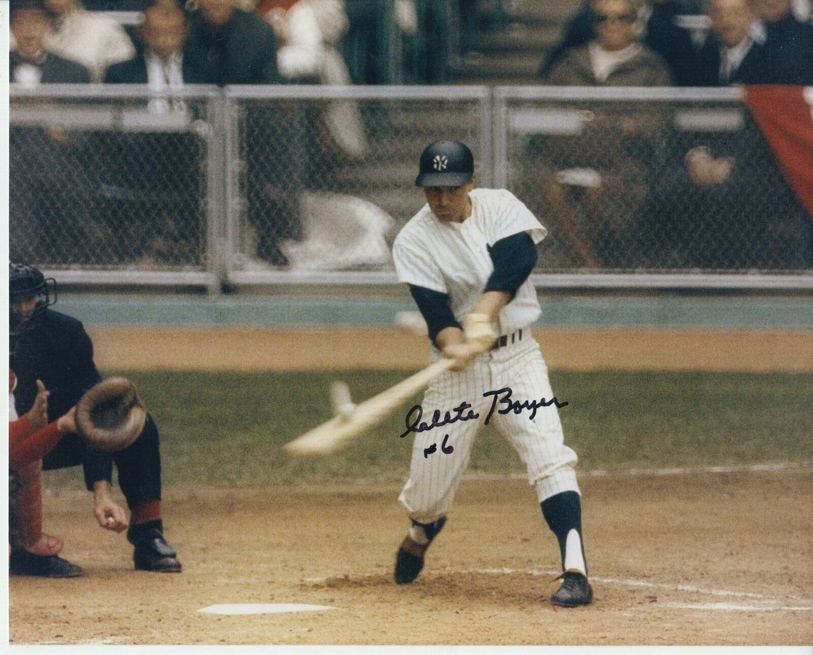 Clete Boyer #1 8x10 Signed Photo Poster painting w/ COA New York Yankees -