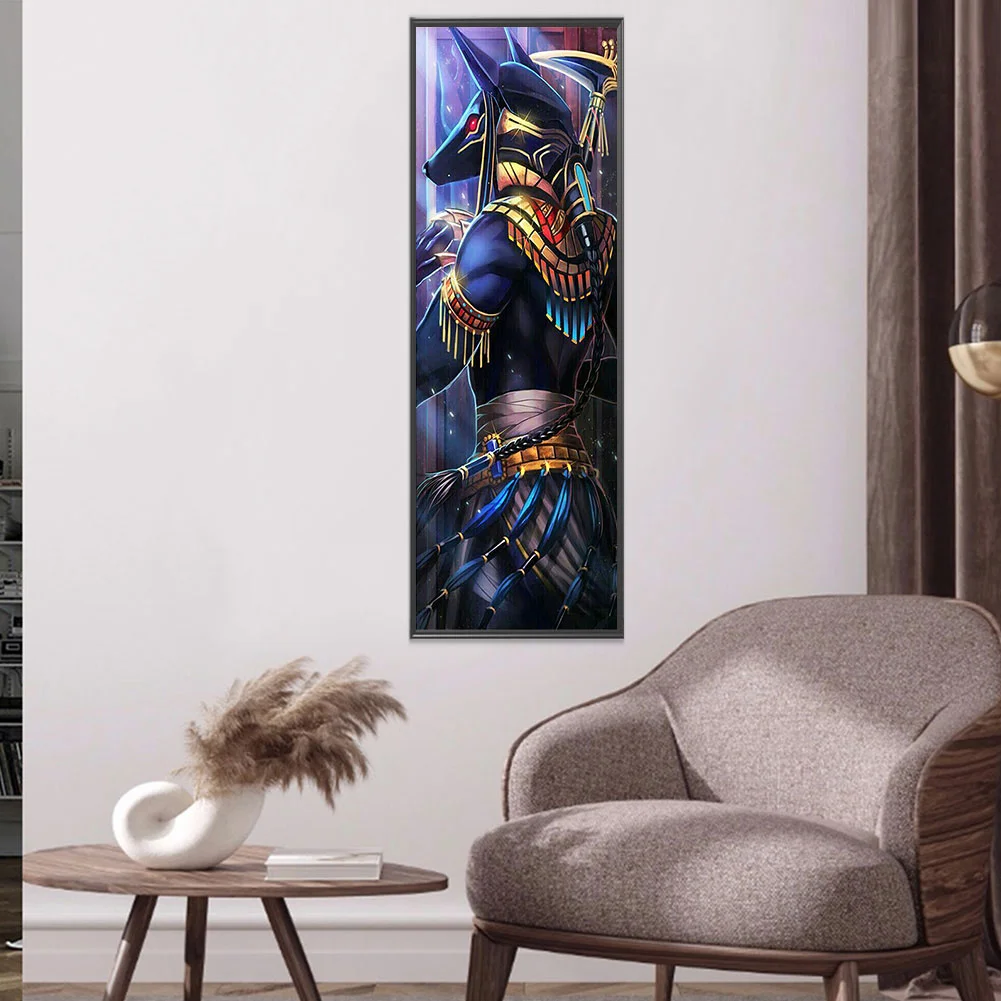 Full Square Diamond Painting 35*85cm - Donkey-Headed Warrior