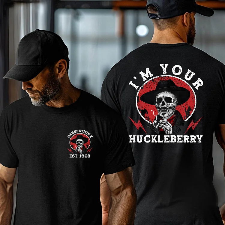 Generation X 2 Side T-shirt, I'm Your Huckleberry T-shirt, Unisex Hoodie, Custom Year Of Birth Sweatshirt
